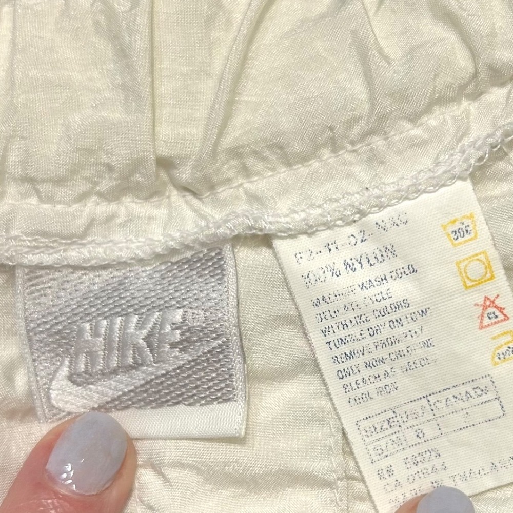 Vintage Nike Blokette Pleated Mini Skirt S M 8 Sporty Coquette White Tenniscore - Picture 4 of 8
